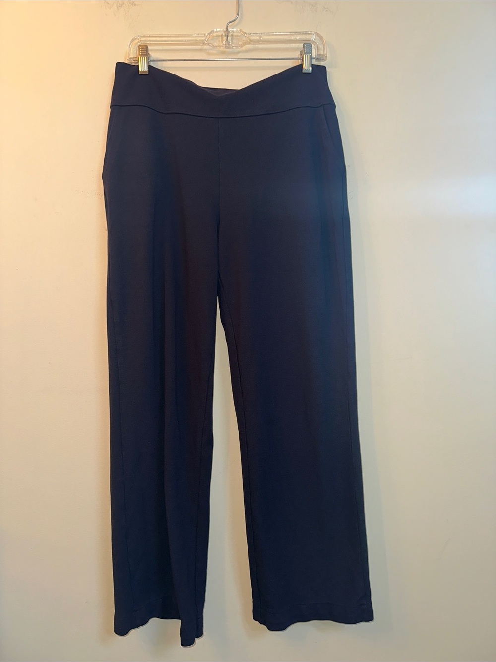 Saint + Sofia Navy Wide‑Band Pants